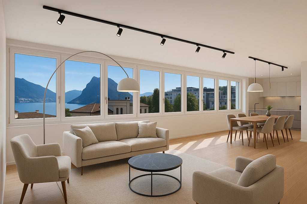 Luminoso 4.5 locali con balcone a ampia vista in zona centrale