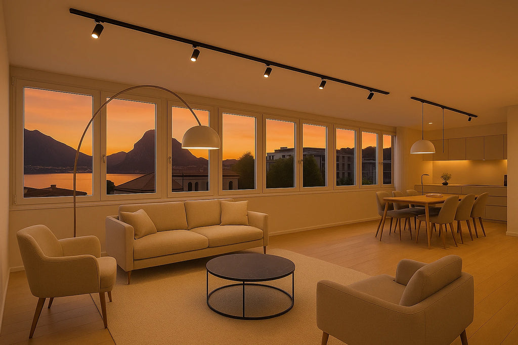 Luminoso 4.5 locali con balcone a ampia vista in zona centrale